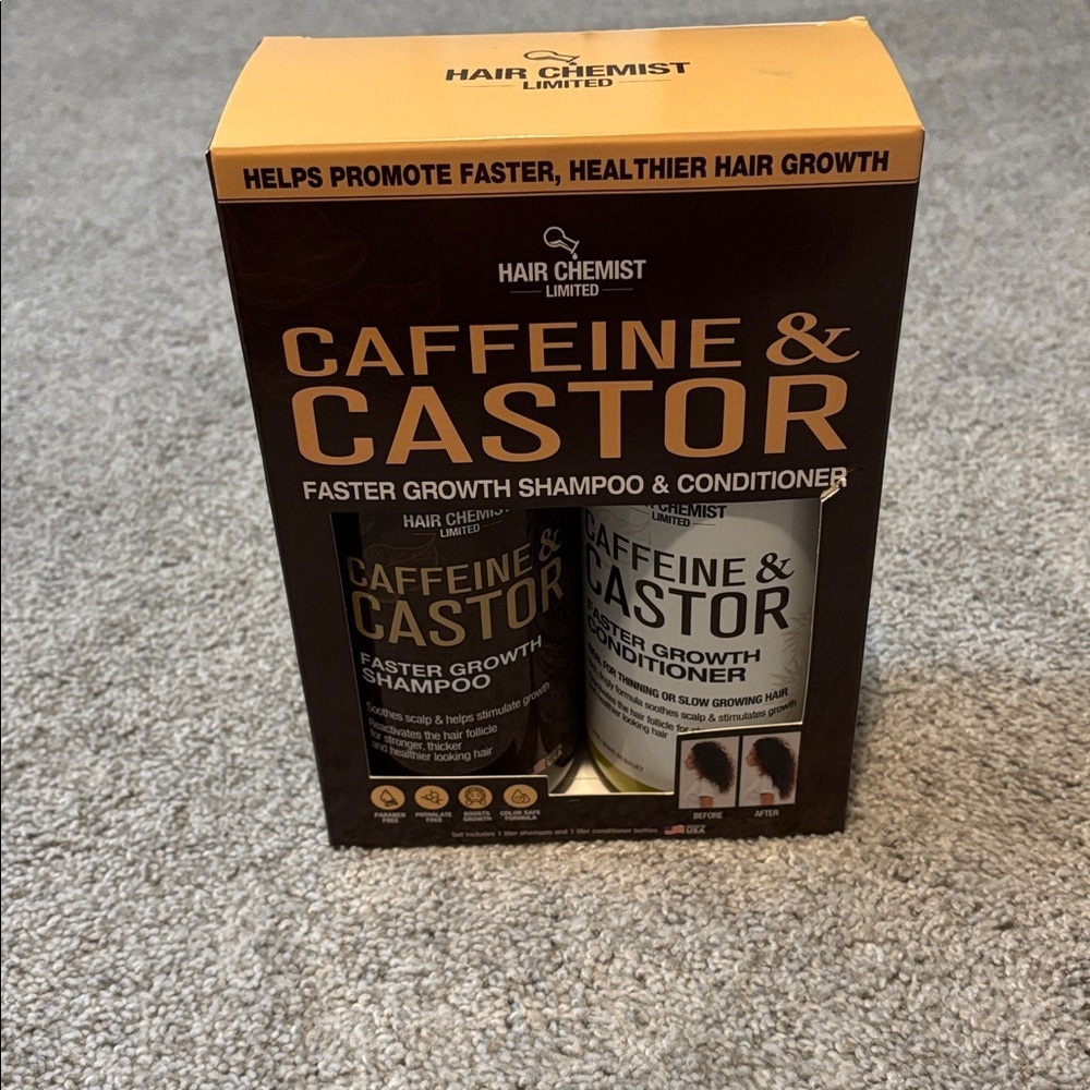 Hair Limited ~ Caffeine & Castor Faster Growth Shampoo & Conditioner New - Picture 4 of 4